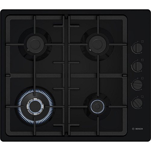 Варильна поверхня Bosch газова, 60см, чавун, WOK,чорний