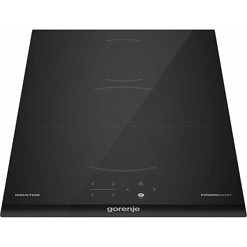Варильна поверхня Gorenje індукційна, 30см, Доміно, PowerBoost, TouchControl, поєднання конфорок, чорний
