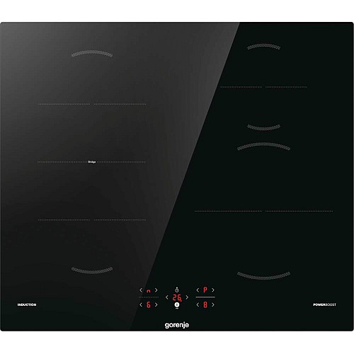 Варочная поверхность Gorenje индукционная, 60см, PowerBoost, TouchControl, сочетание конфорок, черный