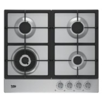 Варильна поверхня Beko газова, 60см, чавун, нерж