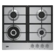 Варильна поверхня Beko газова, 60см, чавун, нерж