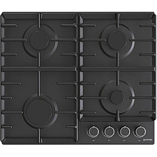 Варильна поверхня Gorenje газова, 60см, чавун, чорний