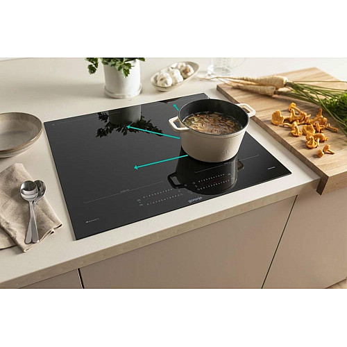Варочная поверхность Gorenje индукционная, 60см, PowerBoost, TouchControl, Wi-Fi, увеличенная площадь приготовления, черный