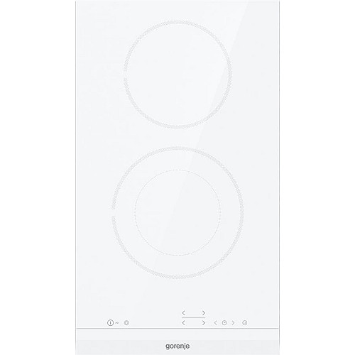 Варильна поверхня Gorenje електрична склокерамічна, 30см, Доміно, білий