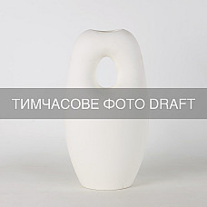 Ваза ARDESTO Midori, 12.7х10х23см, порцеляна, білий