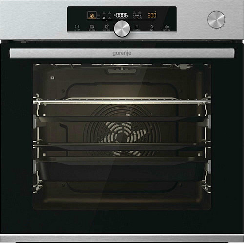 Духовой шкаф Gorenje электрический, 77л, A+, пар, дисплей, готовка на разных уровнях, нерж.