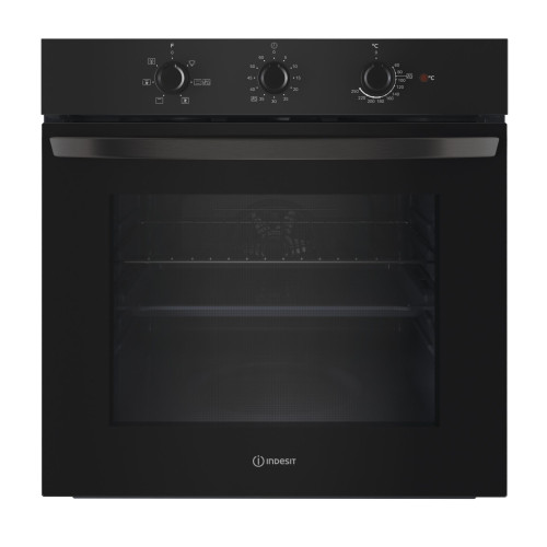 Духова шафа Indesit електрична, 66л, A, конвекція, чорний