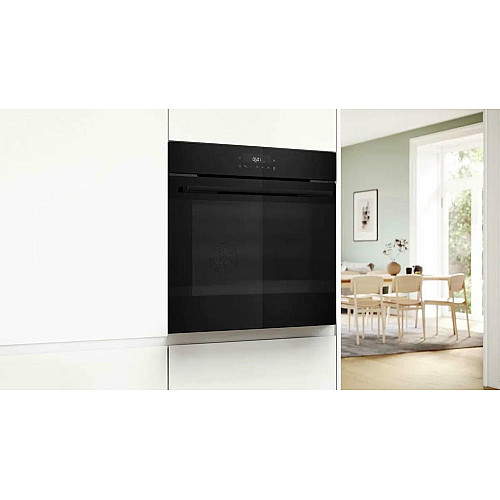 Духовой шкаф Bosch электрический, 76л, A, дисплей, конвекция, телескопические направляющие, soft closing, черный