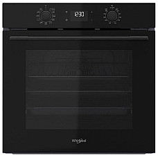 Духова шафа Whirlpool електрична, 71л, A+, дисплей, конвекція, телескопічні напрямні, чорний