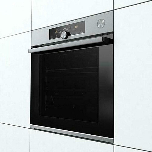 Духовой шкаф Gorenje электрический, 77л, A+, пар, дисплей, готовка на разных уровнях, нерж.
