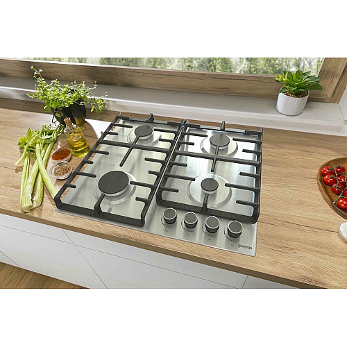 Комплект Gorenje (духовка электрическая BO6737E02XK+варочная поверхность газовая G642ABX), 743550, нерж.