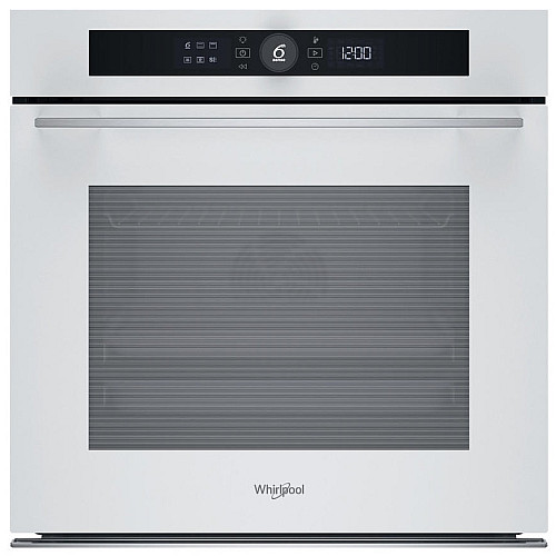 Духова шафа Whirlpool електрична, 73л, A+, дисплей, конвекція, піроліз, телескопічні напрямні, білий