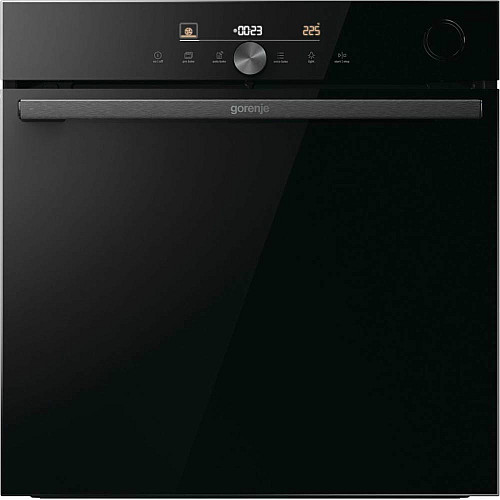 Духова шафа Gorenje електрична, 77л, A+, пара, дисплей, Wi-Fi, чорний