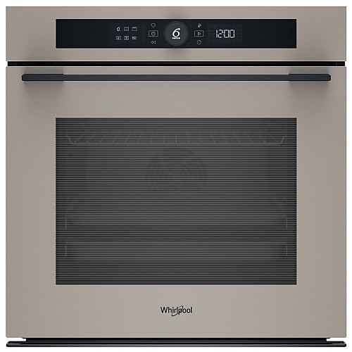 Духова шафа Whirlpool електрична, 73л, A+, дисплей, конвекція, піроліз, телескопічні напрямні, бежевий