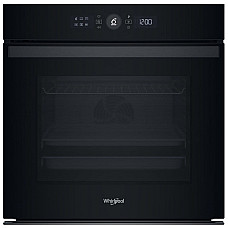 Духова шафа Whirlpool електрична, 73л, A+, дисплей, конвекція, телескопічні напрямні, чорний