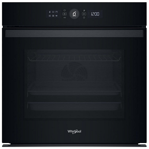 Духова шафа Whirlpool електрична, 73л, A+, дисплей, конвекція, телескопічні напрямні, чорний