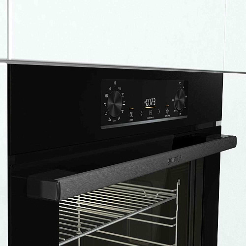 Комплект Gorenje (духовка электрическая BO6735E05B + поверхность газовая на стекле GTW641EB), 743549, черный