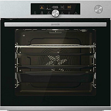 Духова шафа Gorenje електрична, 77л, A+, пара, дисплей, готування на різних рівнях, нерж