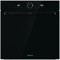 Духова шафа Gorenje електрична, 77л, A, пара, дисплей, макс.темпер.-300, чорний