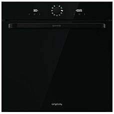 Духова шафа Gorenje електрична, 77л, A, пара, дисплей, макс.темпер.-300,  чорний