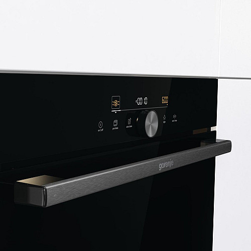 Духова шафа Gorenje електрична компактна, 50л, A+, дисплей, ф-ція мікрохвиль, чорний