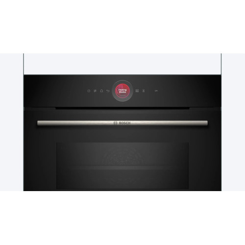 Духова шафа Bosch електрична компактна, 45л, A, дисплей, конвекція, ф-ція мікрохвиль, чорний