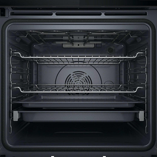 Духовой шкаф Whirlpool электрический, 73л, A+, дисплей, конвекция, пиролиз, телескопические направляющие, черный