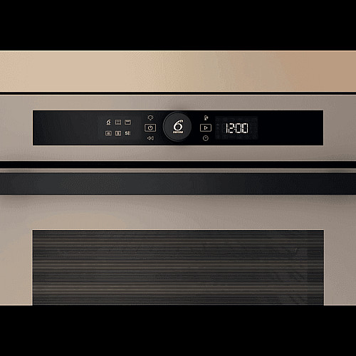 Духовой шкаф Whirlpool электрический, 73л, A+, дисплей, конвекция, телескопические направляющие, бежевый