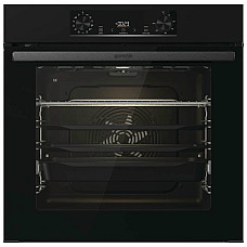 Духова шафа Gorenje електрична, 77л, A+, пара, дисплей, піроліз, чорний