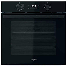 Духова шафа Whirlpool електрична, 71л, A+, дисплей, конвекція, телескопічні напрямні, чорний