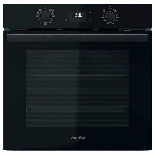 Духовой шкаф Whirlpool электрический, 71л, A+, дисплей, конвекция, телескопические направляющие, черный