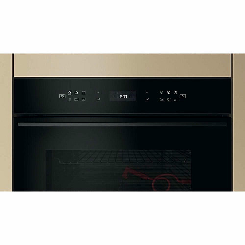 Духовой шкаф Whirlpool электрический, 73л, A+, дисплей, конвекция, пиролиз, телескопические направляющие, черный