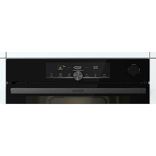 Духовой шкаф Gorenje электрический, 77л, A+, пар, дисплей, 300°C, Wi-Fi, черный