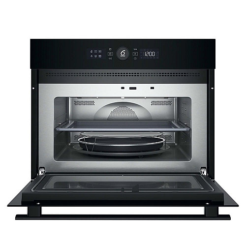 Духовой шкаф Whirlpool электрический компактный, 40л, дисплей, конвекция, ф-ция микроволн, черный