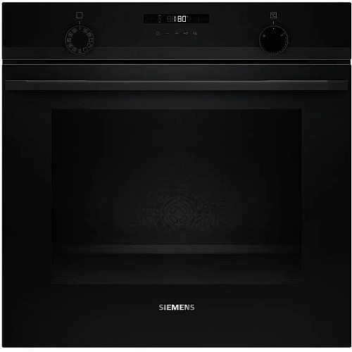 Духовой шкаф Siemens электрический, 76л, A, дисплей, конвекция, телескопические направляющие, черный