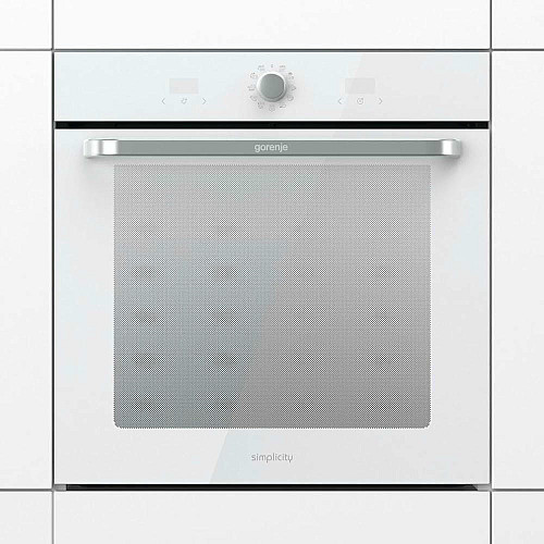 Духова шафа Gorenje електрична, 77л, A, пара, дисплей, макс.темпер.-300,  білий