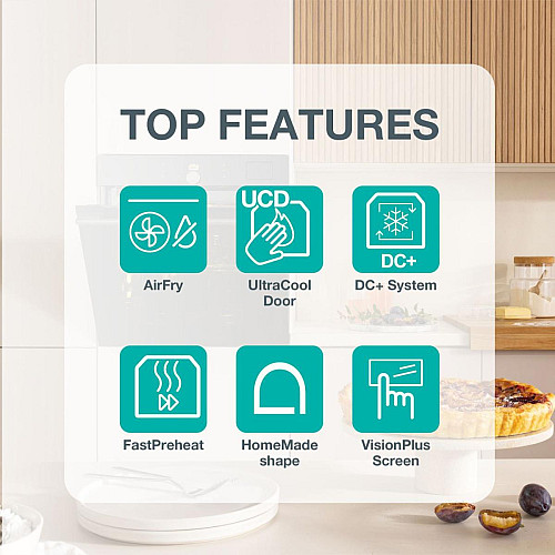 Духова шафа Gorenje електрична компактна, 50л, A+, дисплей, Wi-Fi, ф-ція мікрохвиль, чорний