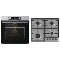 Комплект Gorenje (духовка электрическая BO6737E02XK+варочная поверхность газовая G642ABX), 743550, нерж.