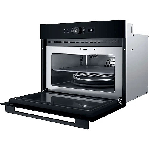 Духовой шкаф Whirlpool электрический компактный, 40л, дисплей, конвекция, ф-ция микроволн, черный