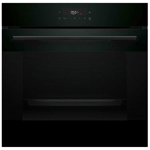 Духовой шкаф Bosch электрический, 76л, A, дисплей, конвекция, телескопические направляющие, soft closing, черный