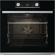 Духова шафа Gorenje електрична, 77л, A+, дисплей, ф-я без додавання жиру, чорний