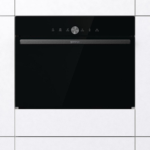 Духова шафа Gorenje електрична компактна, 50л, A+, дисплей, ф-ція мікрохвиль, чорний