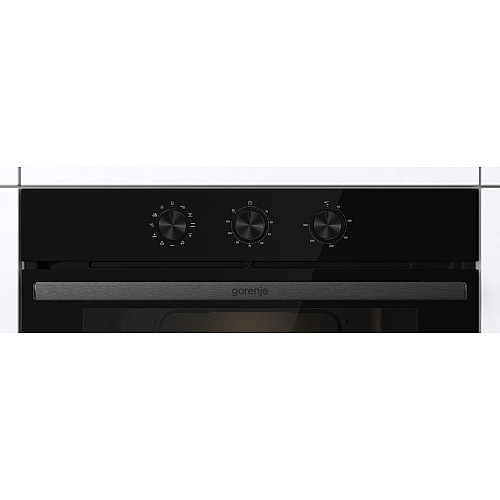 Духова шафа Gorenje електрична, 77л, A+, пара, дисплей, чорний