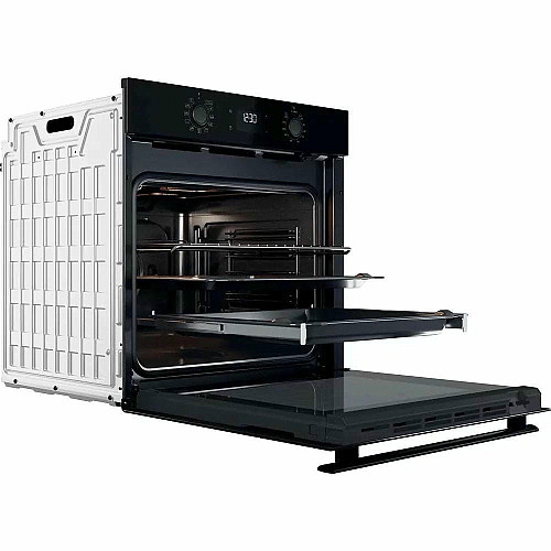 Духовой шкаф Whirlpool электрический, 71л, A+, дисплей, конвекция, телескопические направляющие, черный
