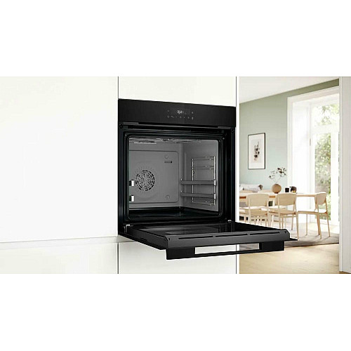 Духовой шкаф Bosch электрический, 76л, A, дисплей, конвекция, телескопические направляющие, soft closing, черный