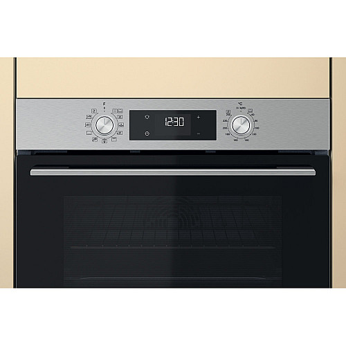 Духова шафа Whirlpool електрична, 71л, A+, дисплей, конвекція, телескопічні напрямні, нерж