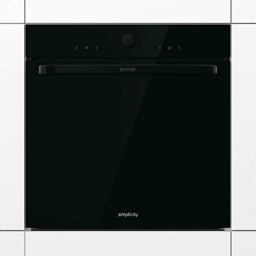 Духова шафа Gorenje електрична, 77л, A, пара, дисплей, макс.темпер.-300,  чорний