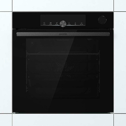 Духовой шкаф Gorenje электрический, 77л, A+, пар, дисплей, 300°C, Wi-Fi, черный