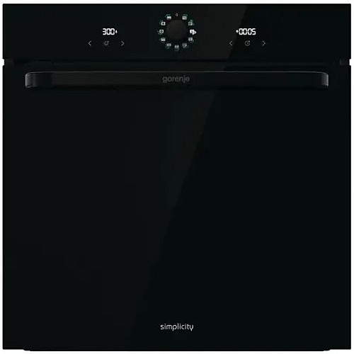 Духова шафа Gorenje електрична, 77л, A, пара, дисплей, макс.темпер.-300, чорний