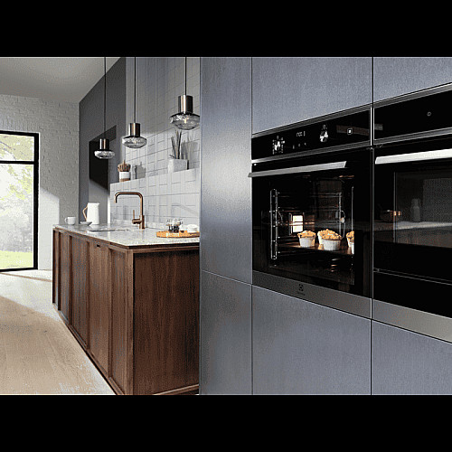 Духова шафа Electrolux електрична, 65л, A, пара, дисплей, конвекція, нерж